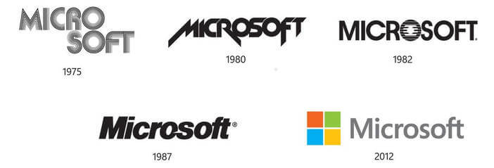 Microsoft logo history