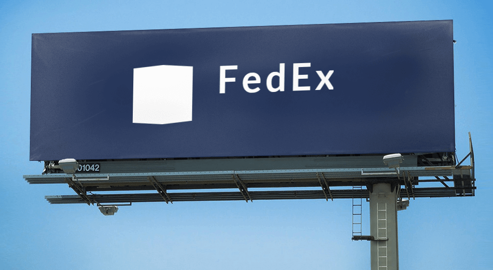How would FedEx logo look like if it were made in Logaster?