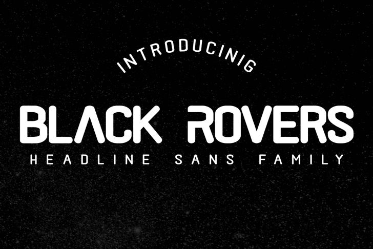 Black rovers Font ﻿