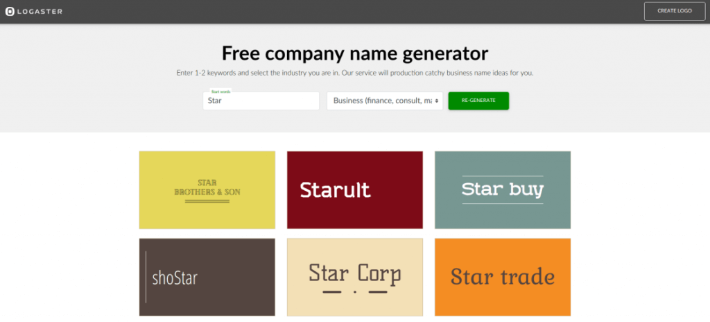 50 Free Company Name Logo Ideas Logaster